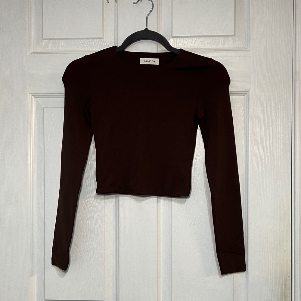 Babaton Brown Contour Long Sleeve Shirt